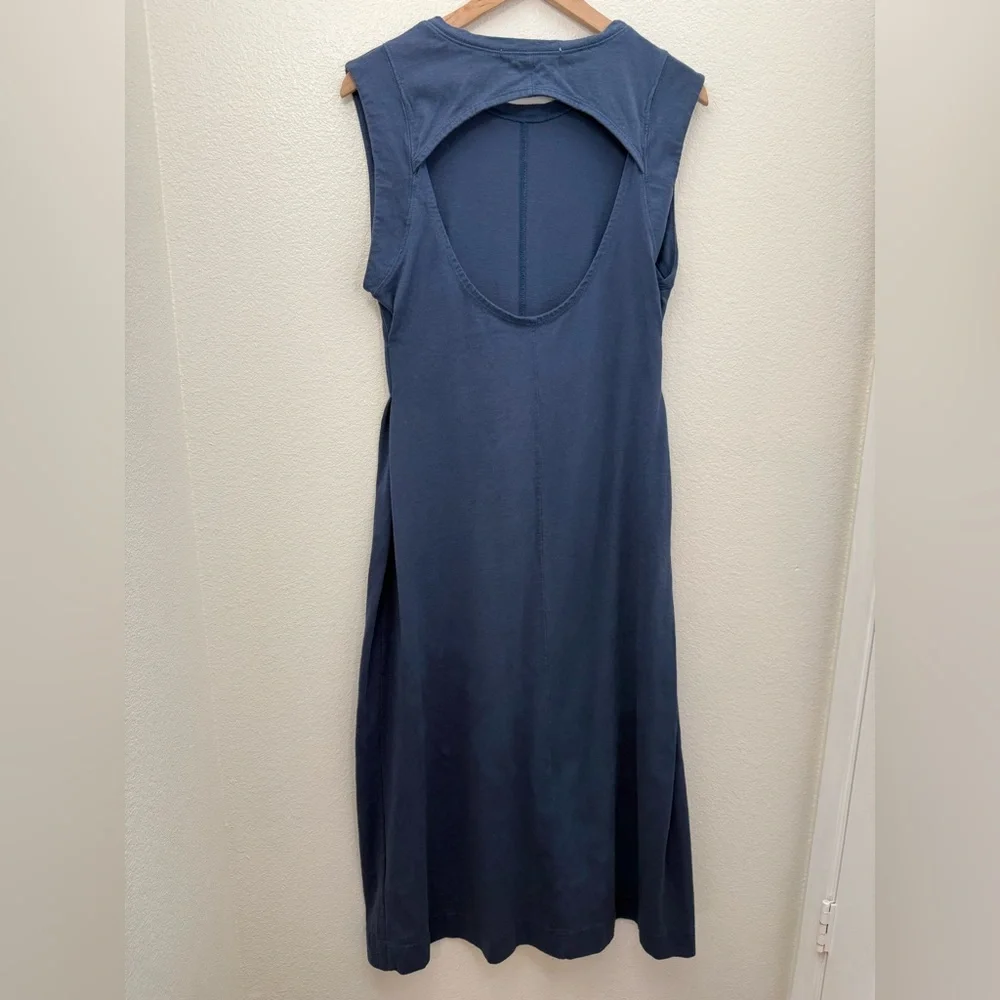 Free People Beach Simone Midi Dress Navy Small - Picture 6 of 9
